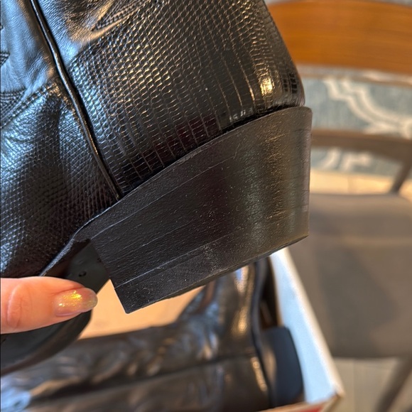 Black Justin Cowboy Boots - Picture 11 of 13